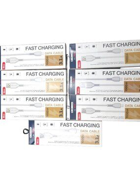 JELLICO KDS 30 5 Pack USB A Micro USB Fast Charging Data Cable 3FT White Lot